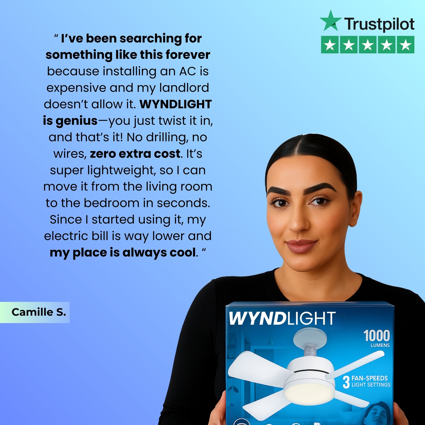 WyndLight – Fan & Light in One